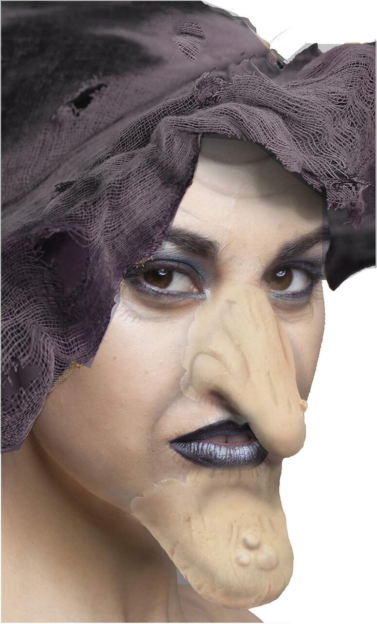 Flesh Witch Nose and Chin Set Halloween Latex Prosthetic Appliance